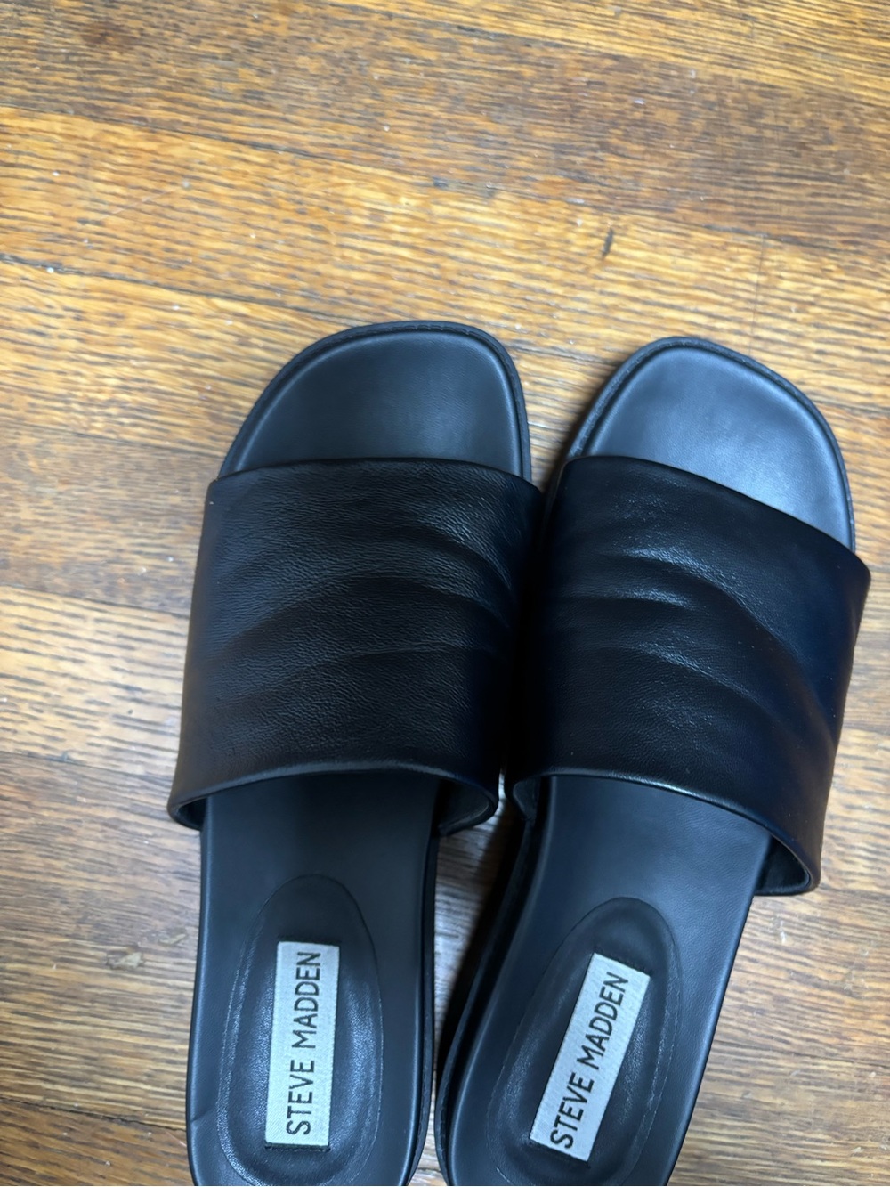 Steve Madden Black Slide Sandal Slides